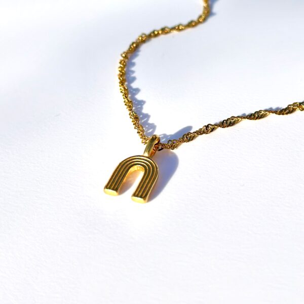Wave Rope Gold Pendant