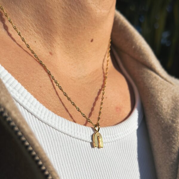 Wave Rope Gold Pendant – Bild 2